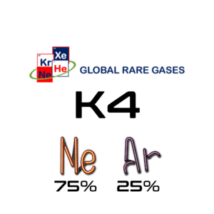 K4 Gas ( 75% Neon, 25% Argon, | Global Rare Gases (US ONLY)