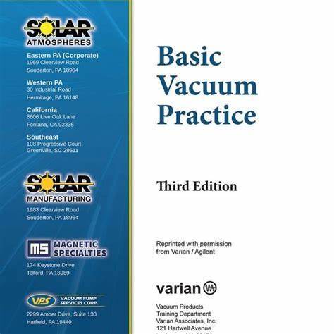 Resource | [FREE] Basic Vacuum Practice, 3rd Edition by Varian PDF