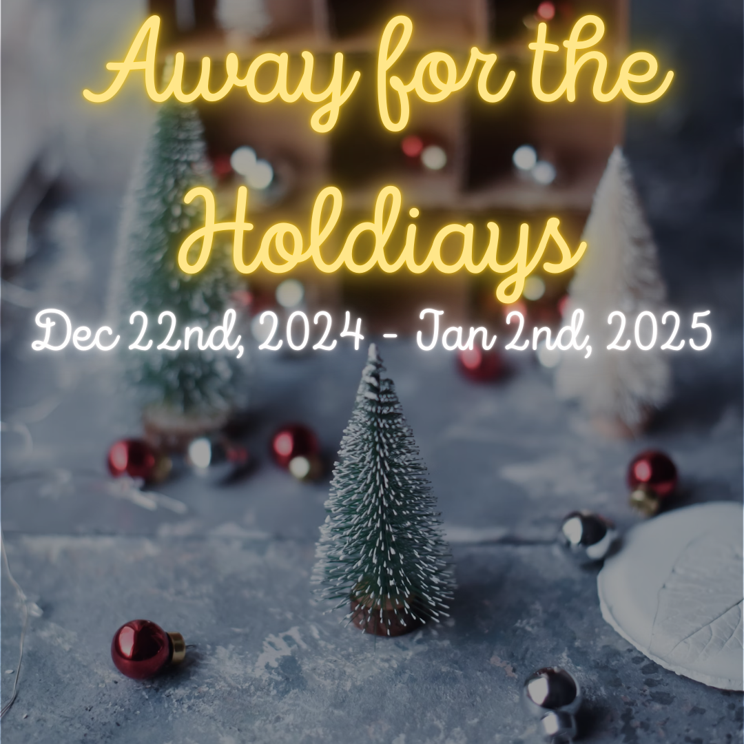 STORE Notice: Away for the Holidays Dec 22nd, 2024 – January 2nd, 2025