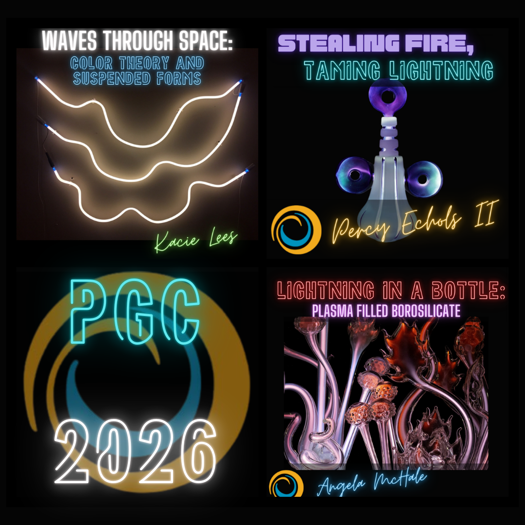 Summer 2026 Pittsburgh Glass Center’s Neon and Plasma Lineup! Kacie Lees, Percy Echols II, and Angela McHale!